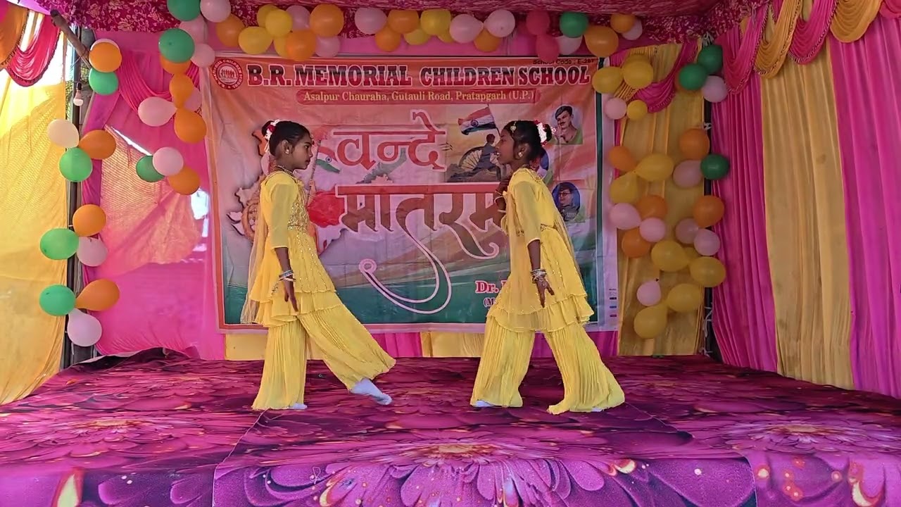 Swagatam dance by class 5th girls..
