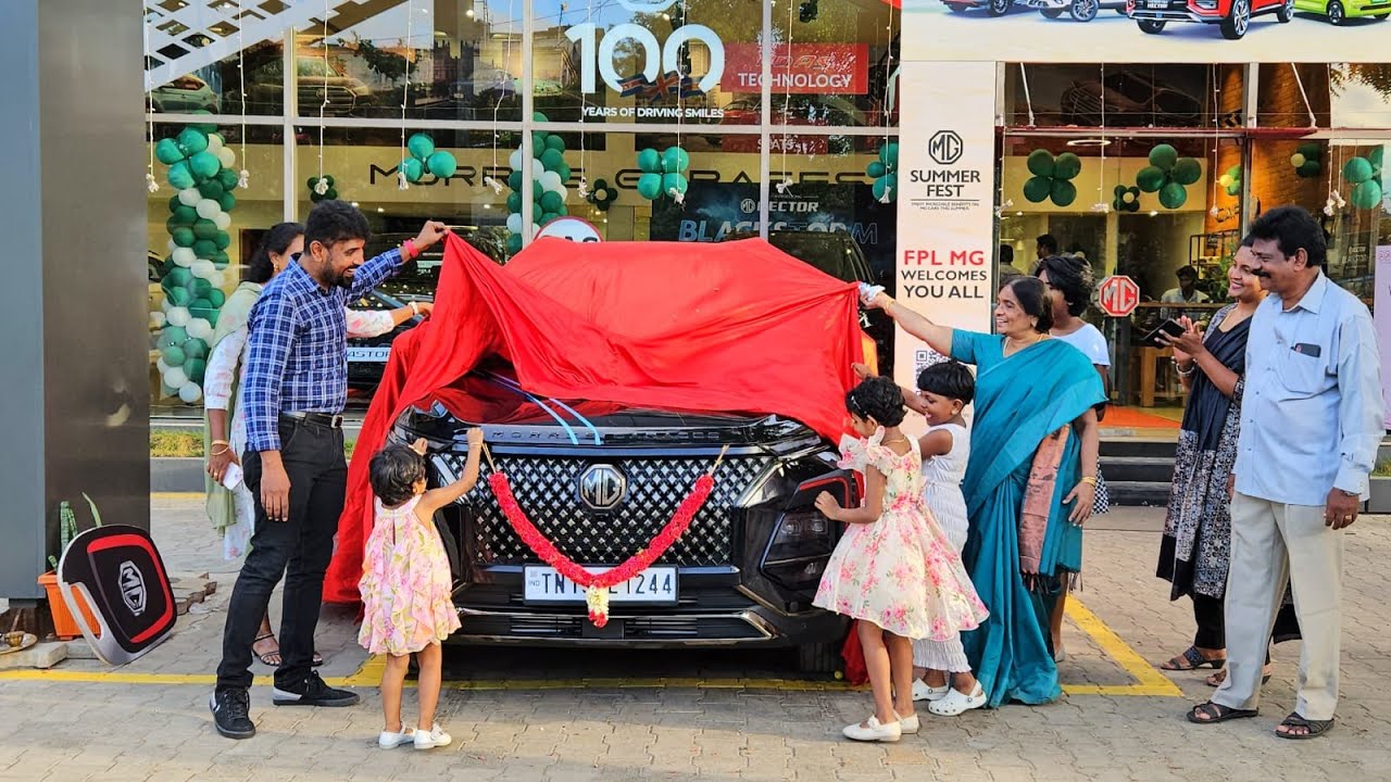 Получение первого MG Hector Plus Blackstorm | Выглядит потрясающе | Экстерьер, интерьер и вождение
