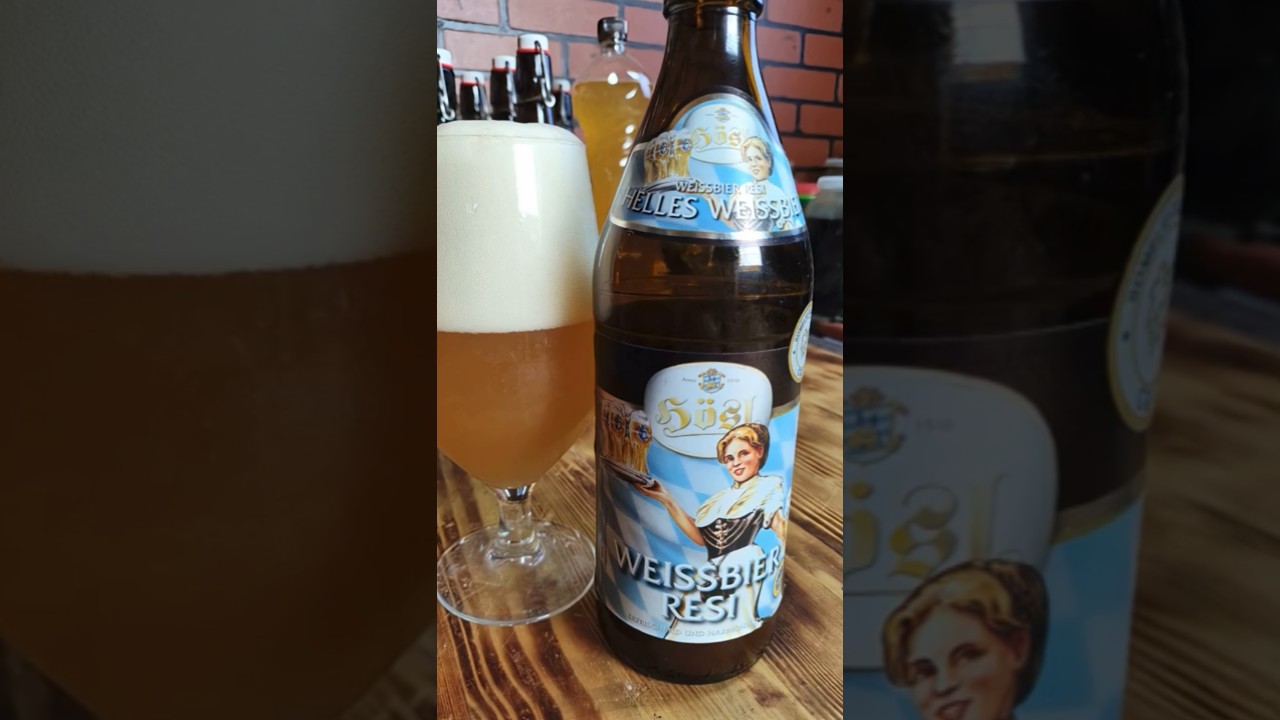 Очень вкусное пшеничное пиво Hosl Weissbier Resi