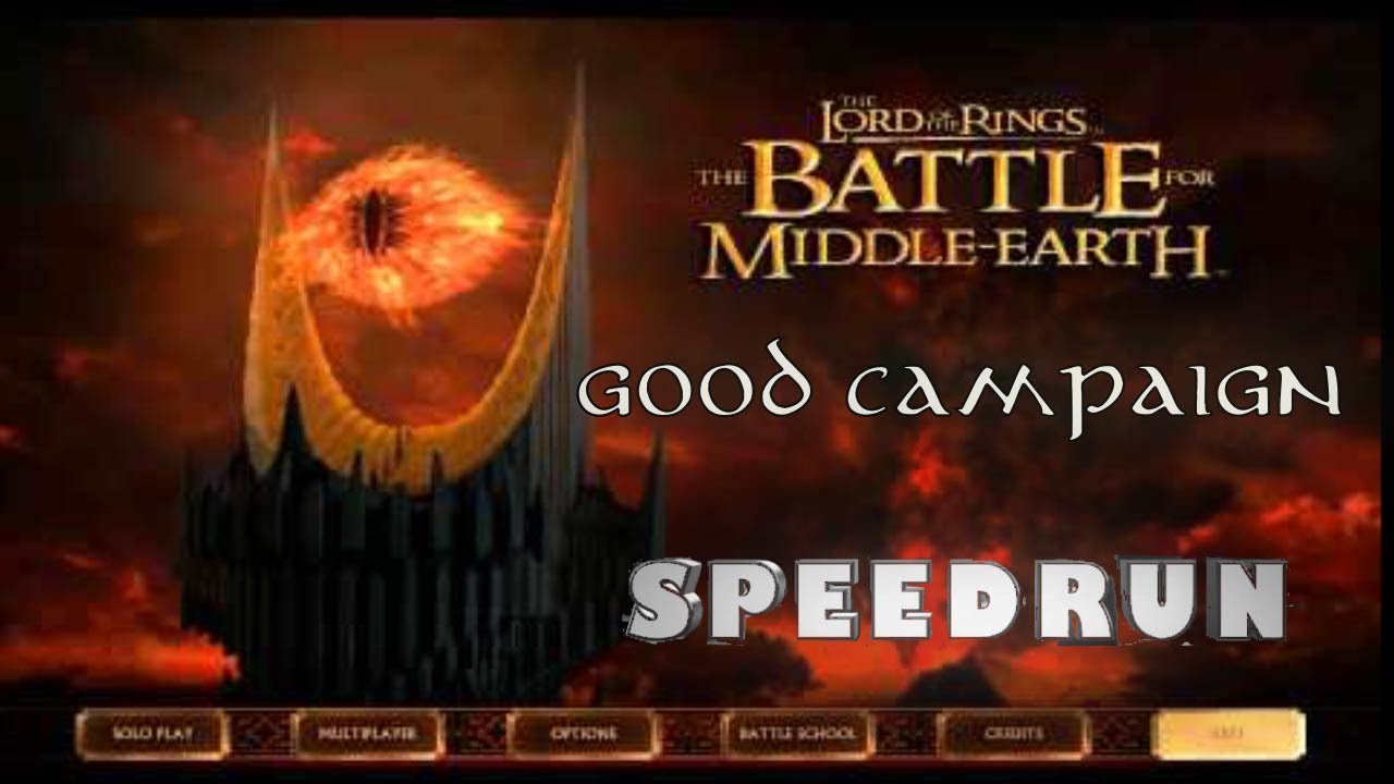 LOTR: Battle For Middle Earth Speedrun (Good)(1:37:44)