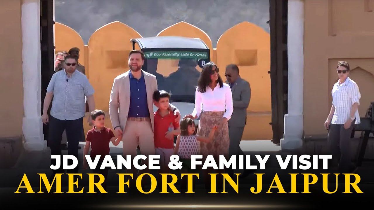 US Vice President JD Vance  and Second lady visit Amer fort in Rajasthan I India I Jaipur