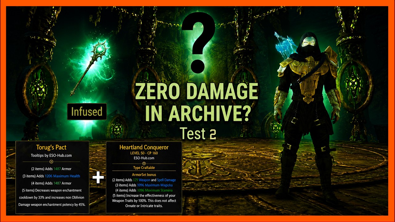 🔥ESO Infinite Archive &mdash; ZERO DAMAGE HACK | Test 2