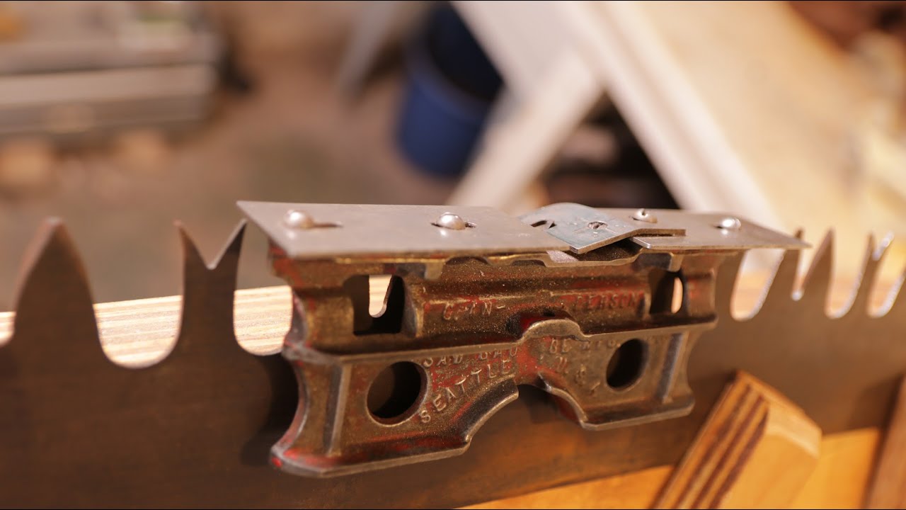 Sharpening a Vintage Two Man Crosscut Saw (rakers)