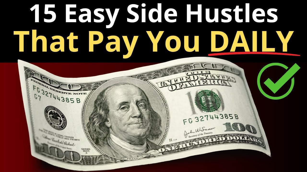 💰 15 Easy Side Hustles That Pay You DAILY