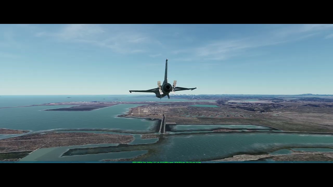 PC Ultrawide: Falcon 4.0 BMS 4.38 gameplay #1 [First succesful landing!]