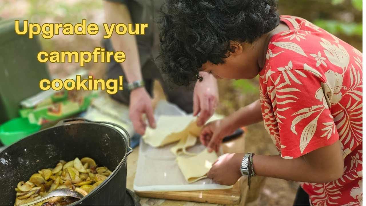Campfire Apple Turnovers -  Forest School Activity Idea