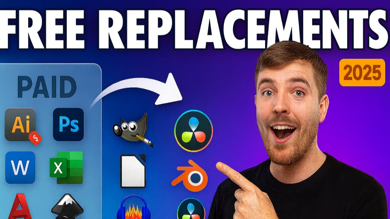 Best FREE Alternatives to Photoshop, Office & AutoCAD (2025)