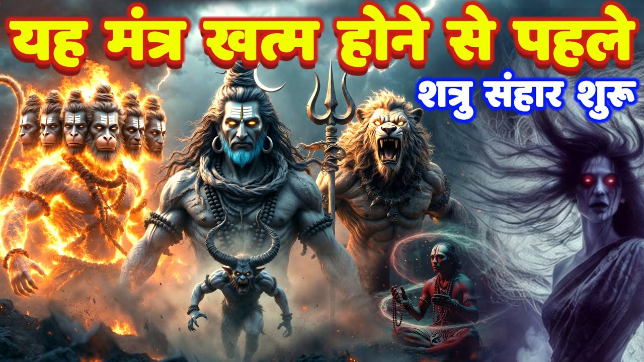 शत्रु संहारक 3 देव का महा उग्र तांत्रिक मंत्र: भैरव, नरसिंह, 11 मुखी हनुमान! Hanuman Mantra