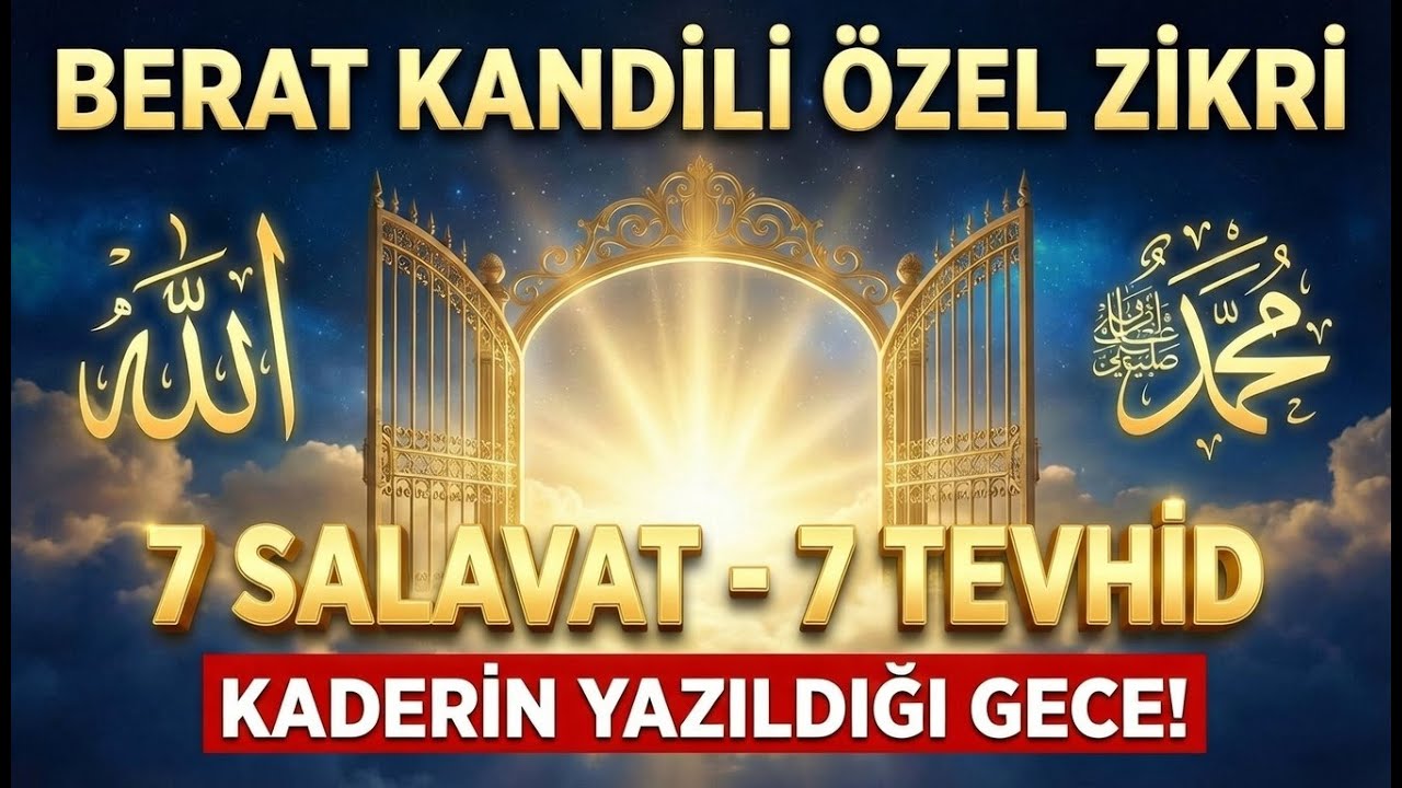 Berat Kandili Mucizesi: 7 Salavat & 7 Tevhid | Kaderinizi Aydınlatın