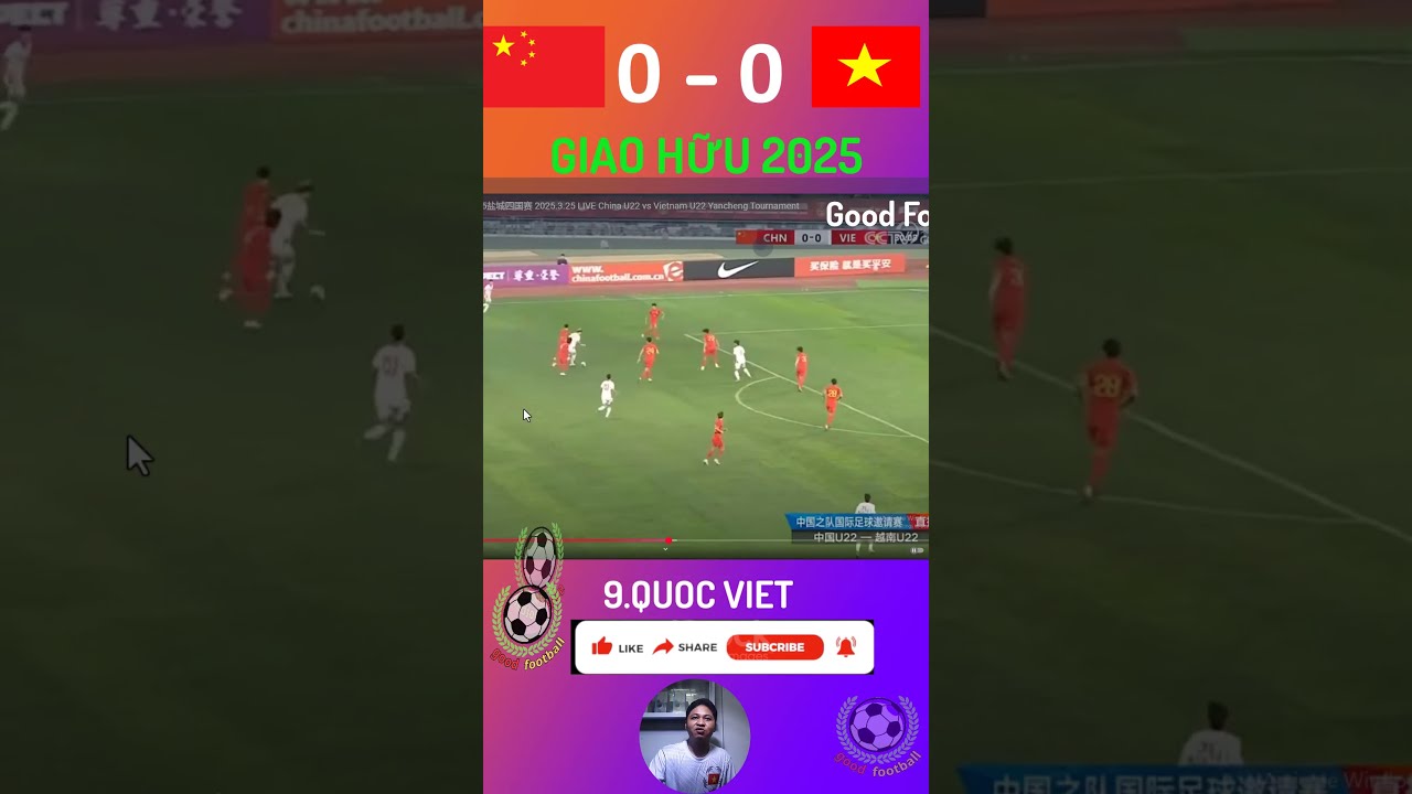 u22 vietnam vs u22 china | giao hữu 2025 | Good Goal