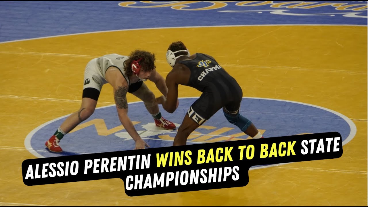Alessio Perentin wins his 2nd state championship | 2024 NJSIAA State Tournament 165 lb. Final