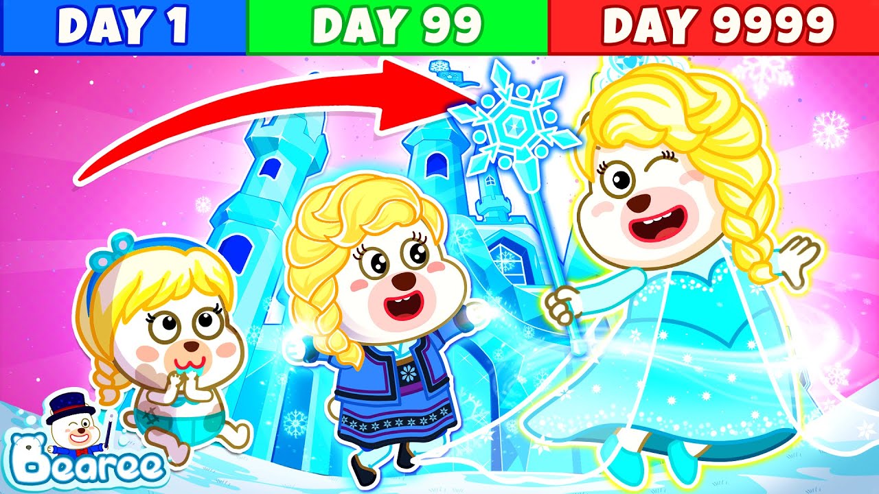 Baby's First Steps 👸 Funny Journey From Baby To Queen | Princess Cartoon for Kids | Bearee Kids Show