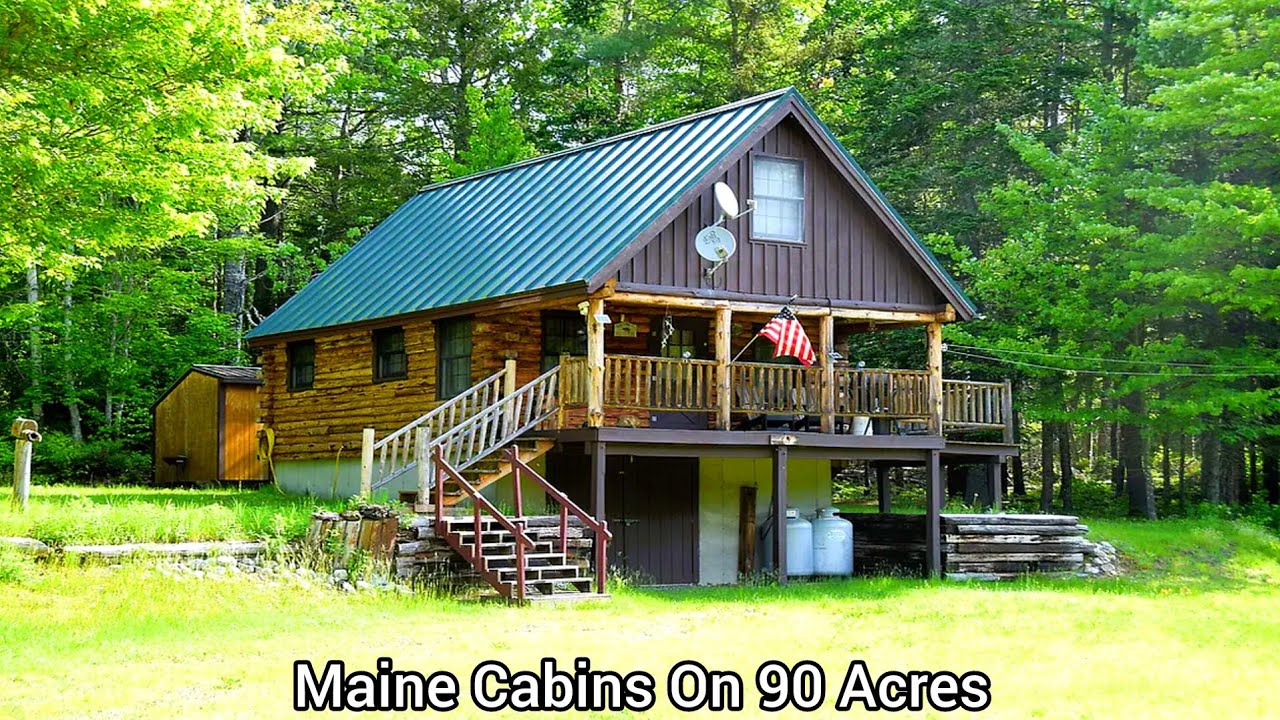 Maine Cabins On 90 Acres | $299k | ME Real Estate | Best Recreational Area | Hunting Camps