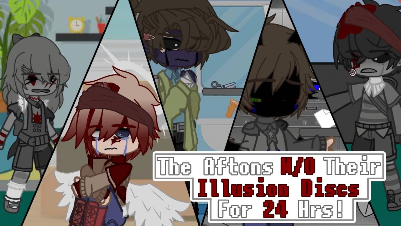 The Aftons w/o Their Illusion Discs For 24 Hours! || FNaF || Read Desc. plzz ‼️ || JaneCantDoThings