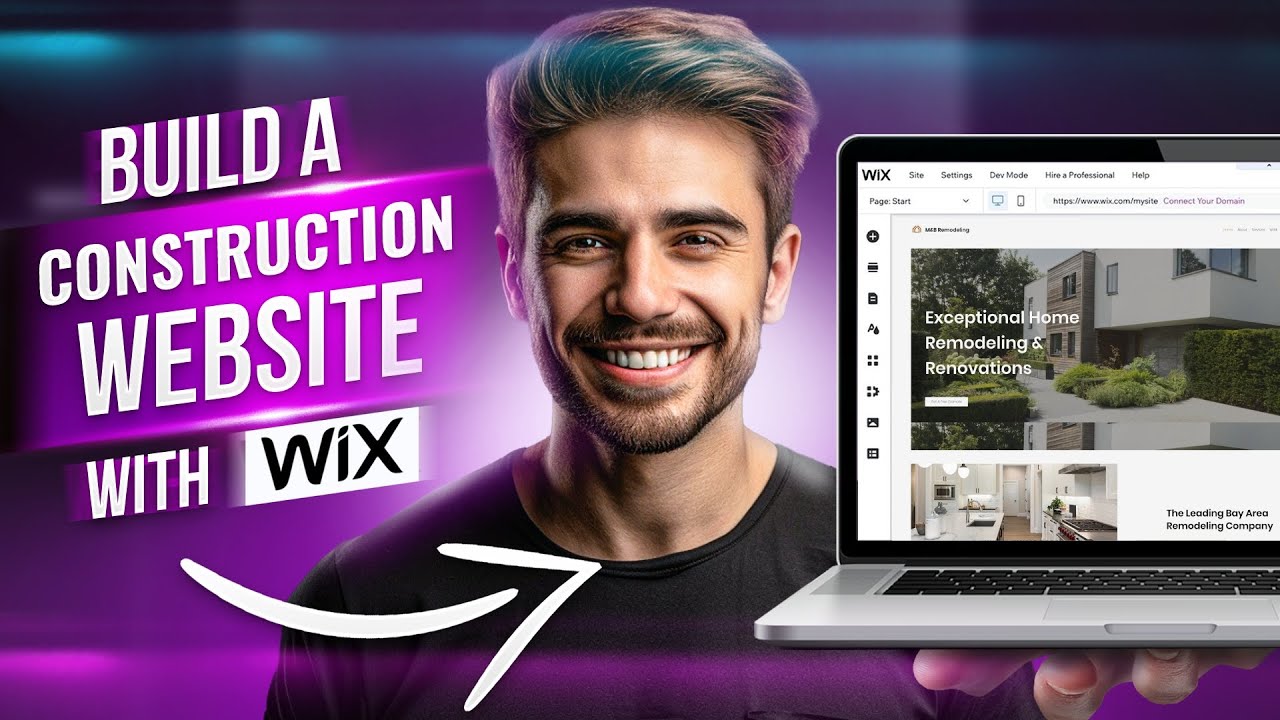 How to Build a Construction Company Website with Wix | 2024 Beginner Tutorial - Step by Step