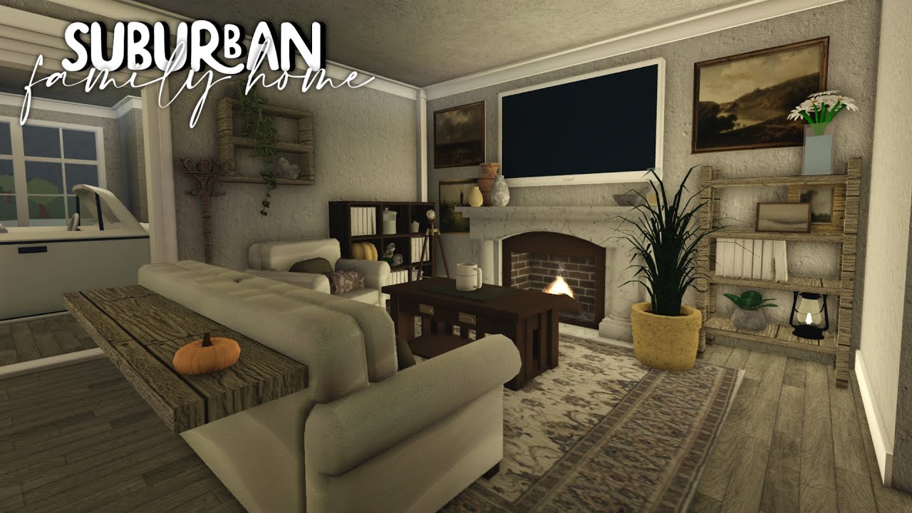 Bloxburg | Suburban Family Home (interior)