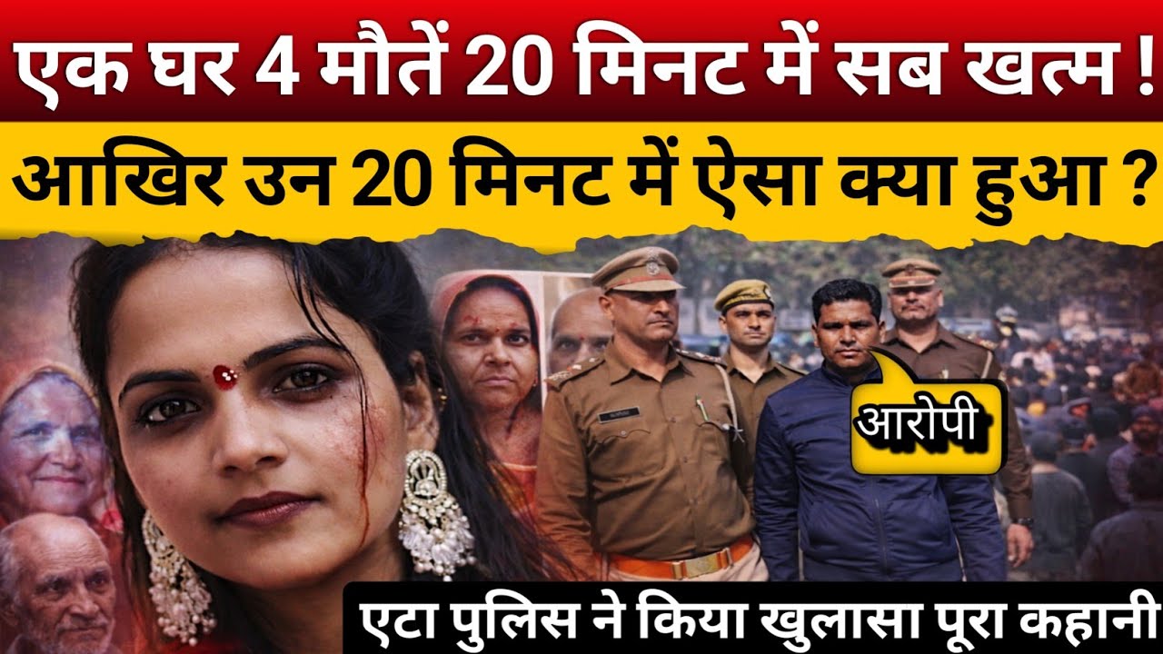 शादी से पहले मातम | एटा में एक ही परिवार के 4 लोगों की मौत | True story hindi 