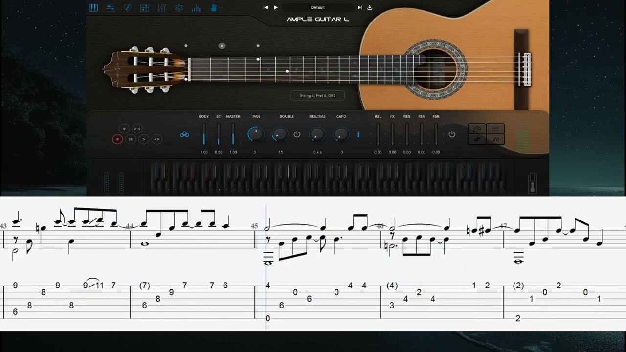 Contemporary Classical Guitar Music with Guitar tab