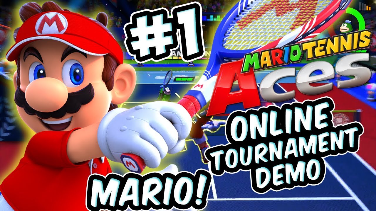 ABM: Mario Tennis ACES !! Турнир онлайн, демо-матч !! Mario Time !! HD