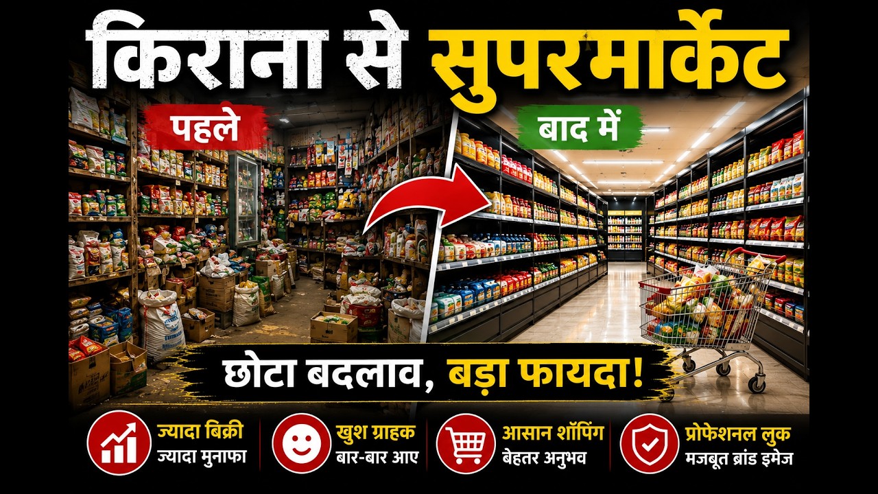 Kirana Store ko Modern Supermarket Kaise Banaye? How to Convert a Kirana Store into a Supermarket?