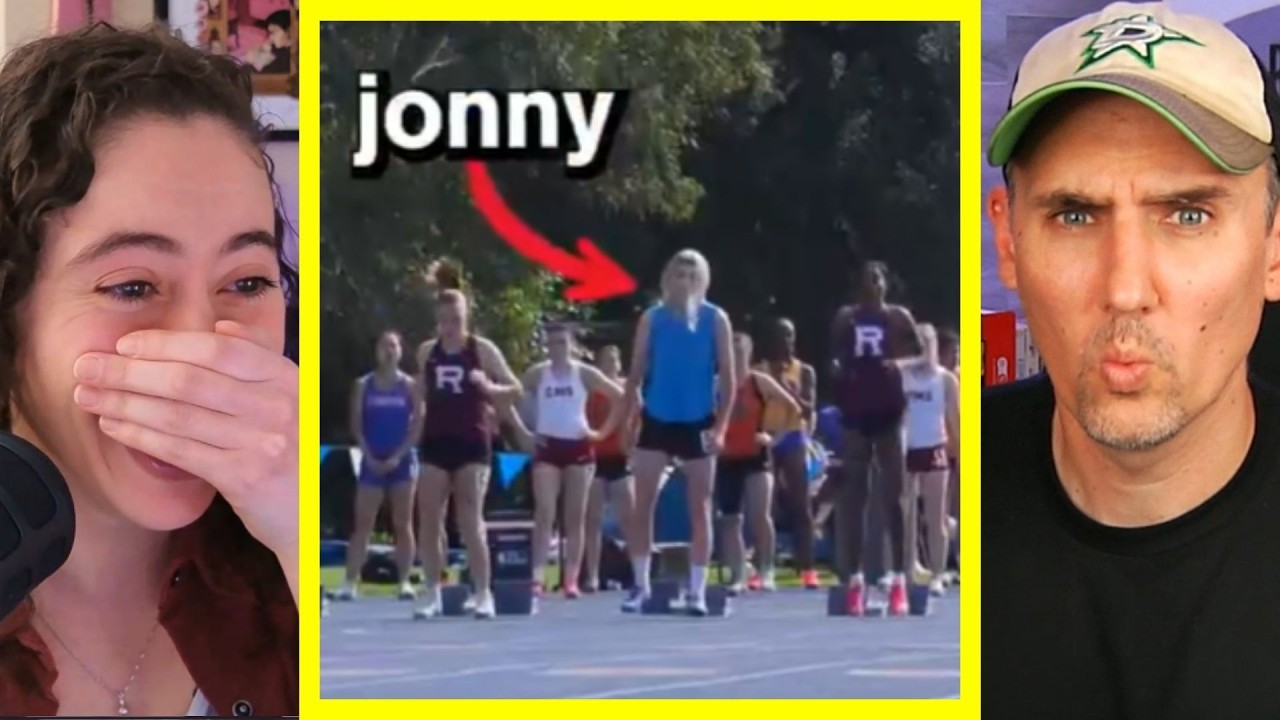 Side Scrollers React to Average Guy vs Female Athletes in a Race...