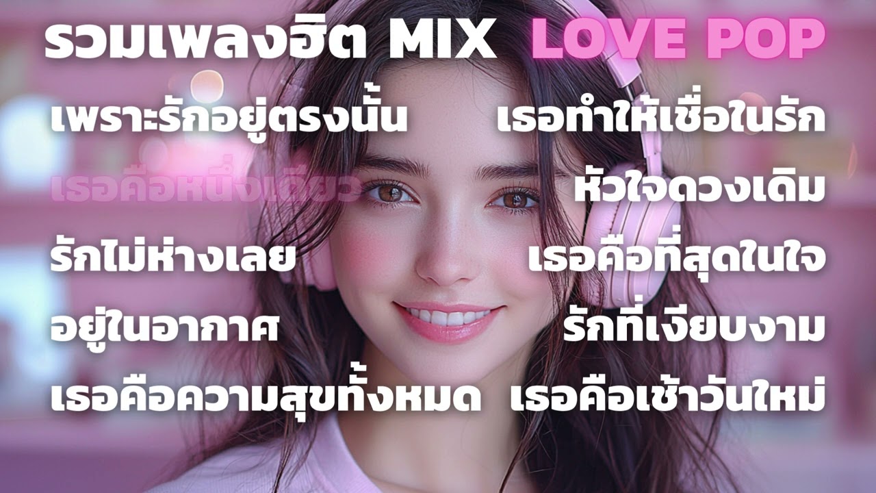 รวมเพลงฮิต MIX LOVE POP เพลงเพราะ ฟังสบาย Vol.168