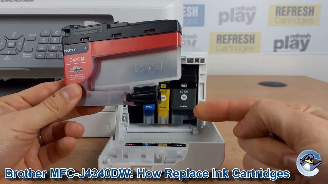 Brother MFC-J4340DW: How to Change/Replace Ink Cartridges