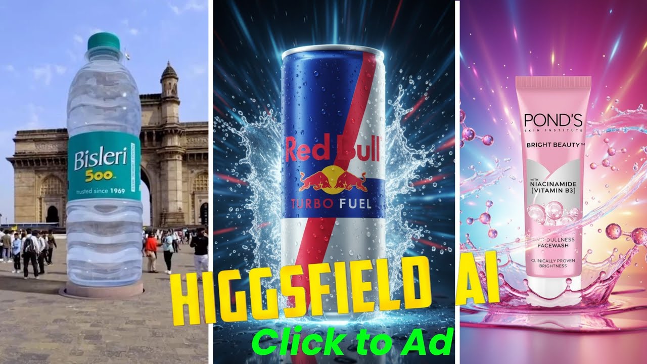How to Create CGI ADS Using Ai Higgsfield Click-to-Ad