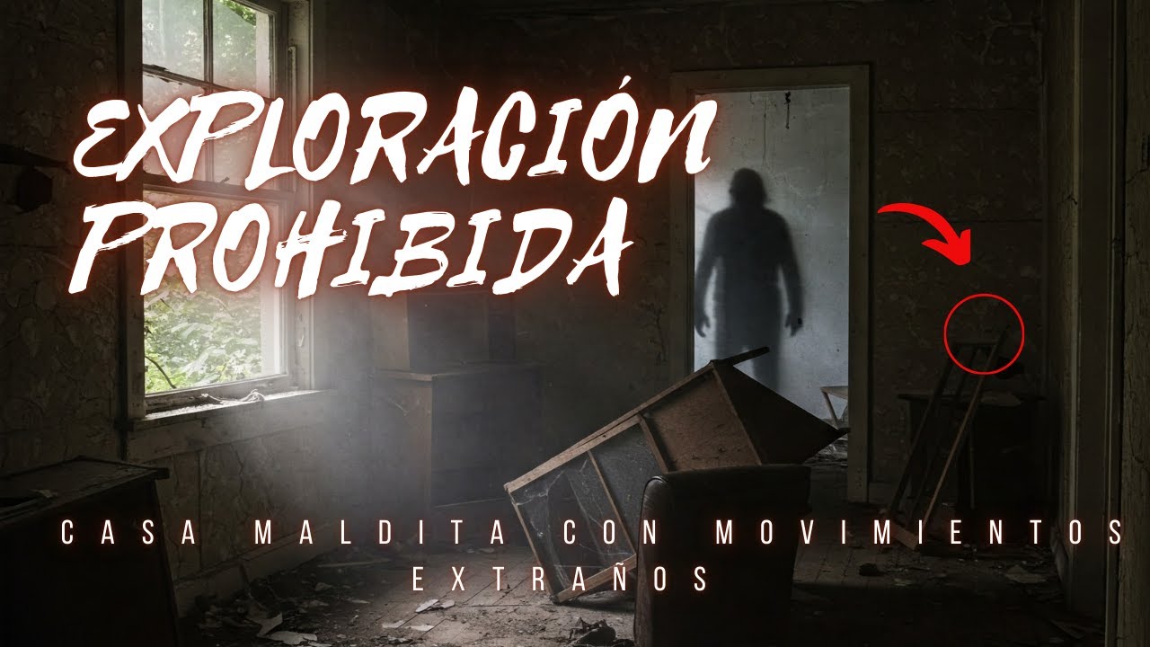 EXPLORACI&Oacute;N PROHIBIDA: CASA MALDITA con MOVIMIENTOS EXTRA&Ntilde;OS y APARICI&Oacute;N de una SOMBRA