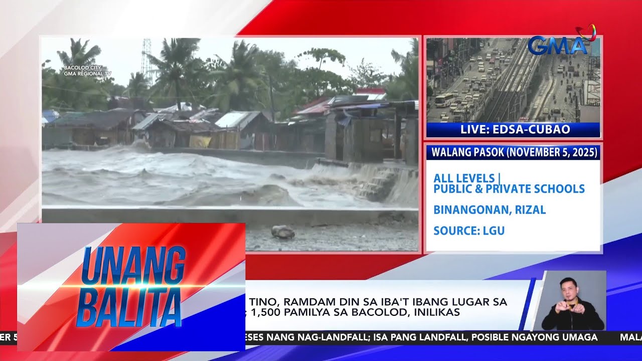 Bagsik ng Bagyong Tino, ramdam din sa iba't ibang lugar sa Negros Occidental;... | Unang Balita