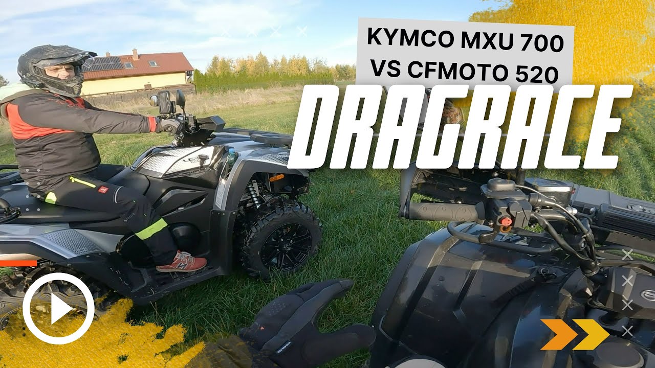 Drag Race KYMCO MXU 700 vs CFMOTO 520L - test przyspieszenia, który quad jest szybszy?