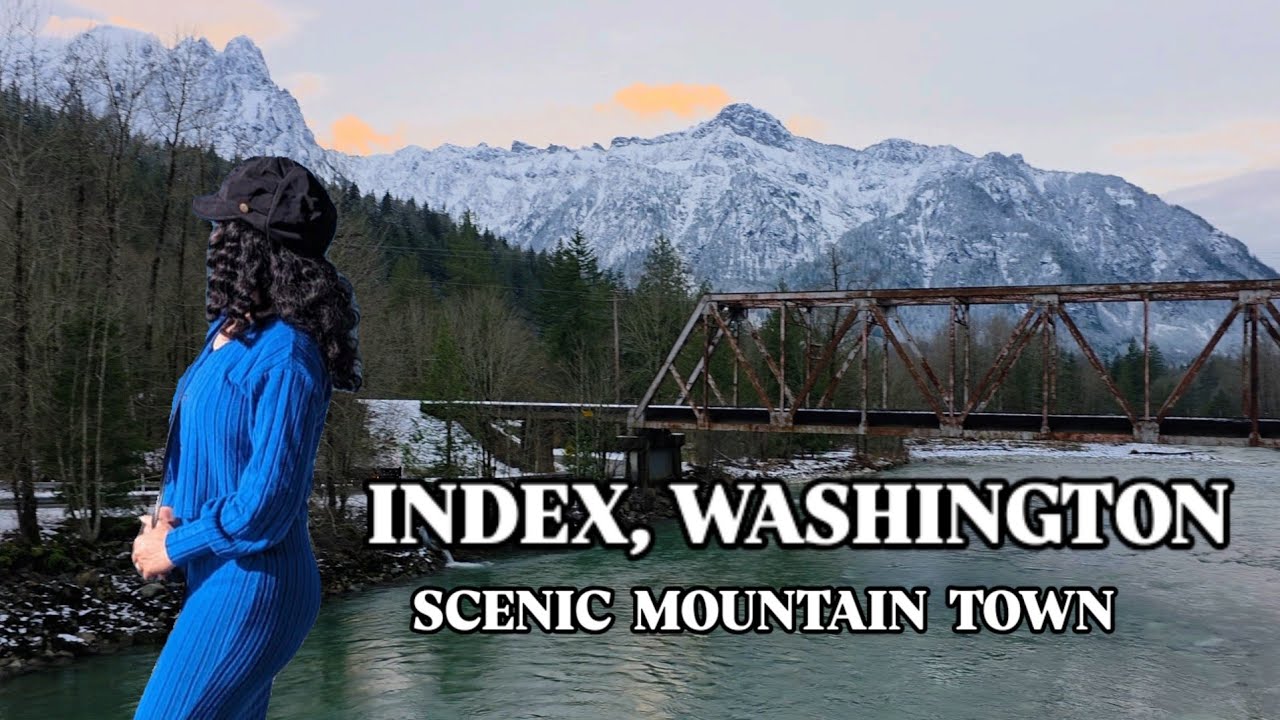 Index, Washington Scenic  Mountain Town 🚗🏔️ | Iconic Town Wall & Highway 2 Views