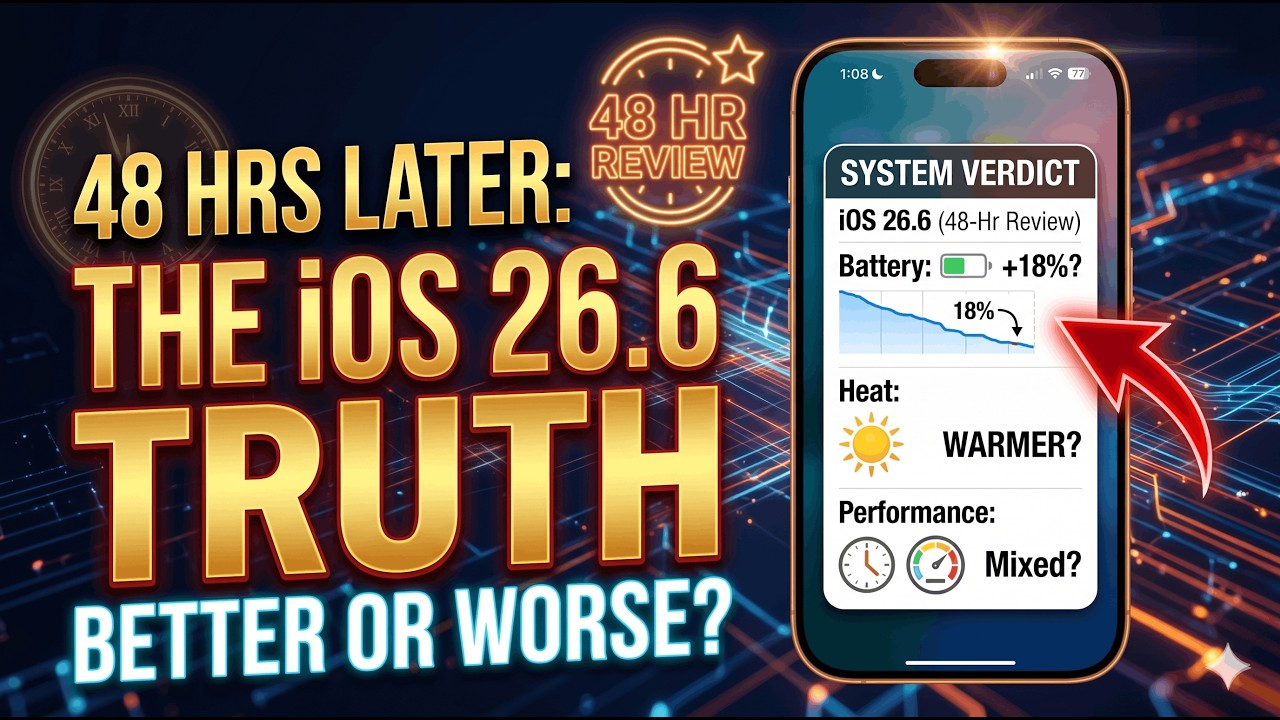 iOS 26.6 Beta 1: тест производительности и времени автономной работы почти неделю!