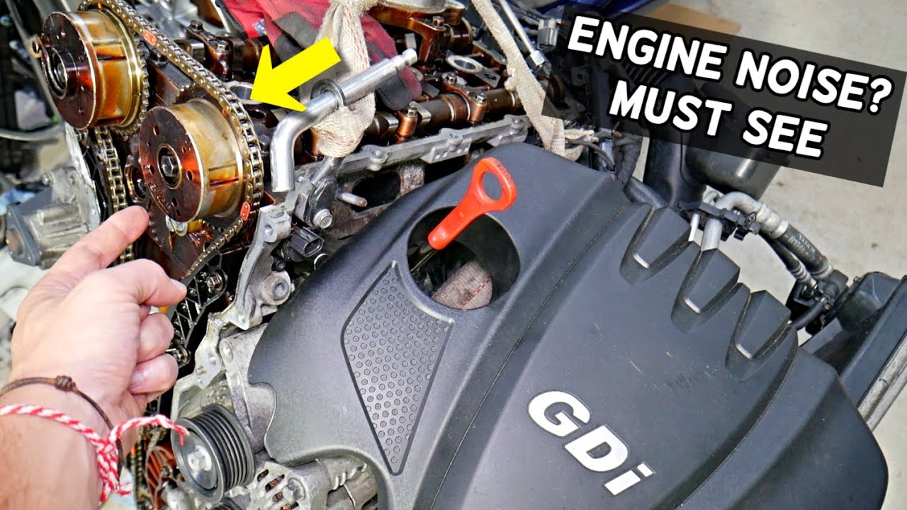 KNOCKING TICKING SOUND FROM SIDE OF ENGINE HYUNDAI KIA GDI 1.6 2.0 2.4 2.5 GDI ENGINE