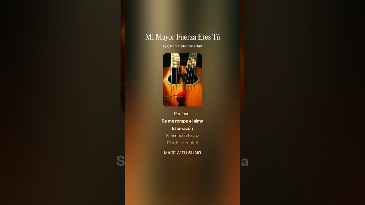 Mi Mayor Fuerza Eres Tú