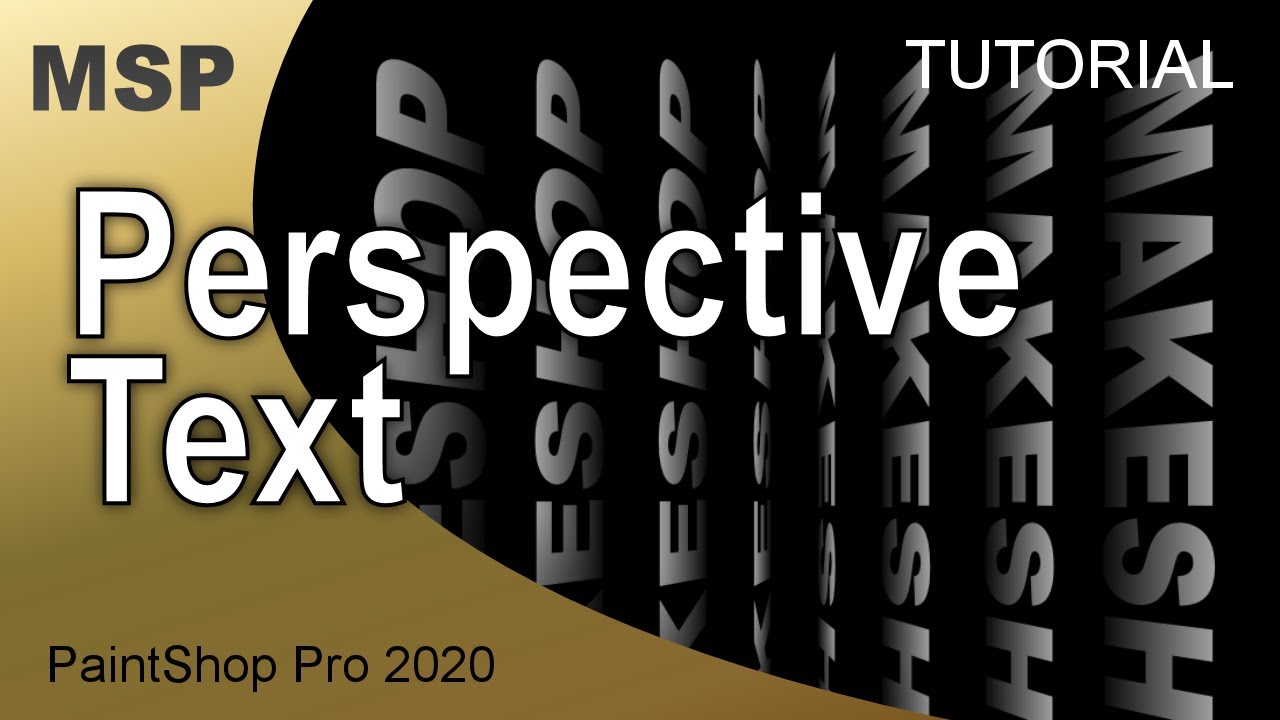 Text Perspective - Tutorial - PaintShop Pro