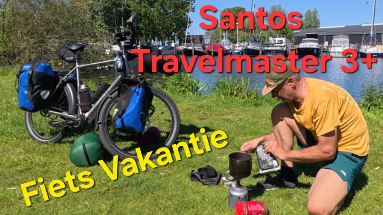 Fietsvakantie💥Santos Travelmaster 3+💥Jachthaven Kroeze💥rivier de Eem💥Spakenburg💥wildkamperen💥