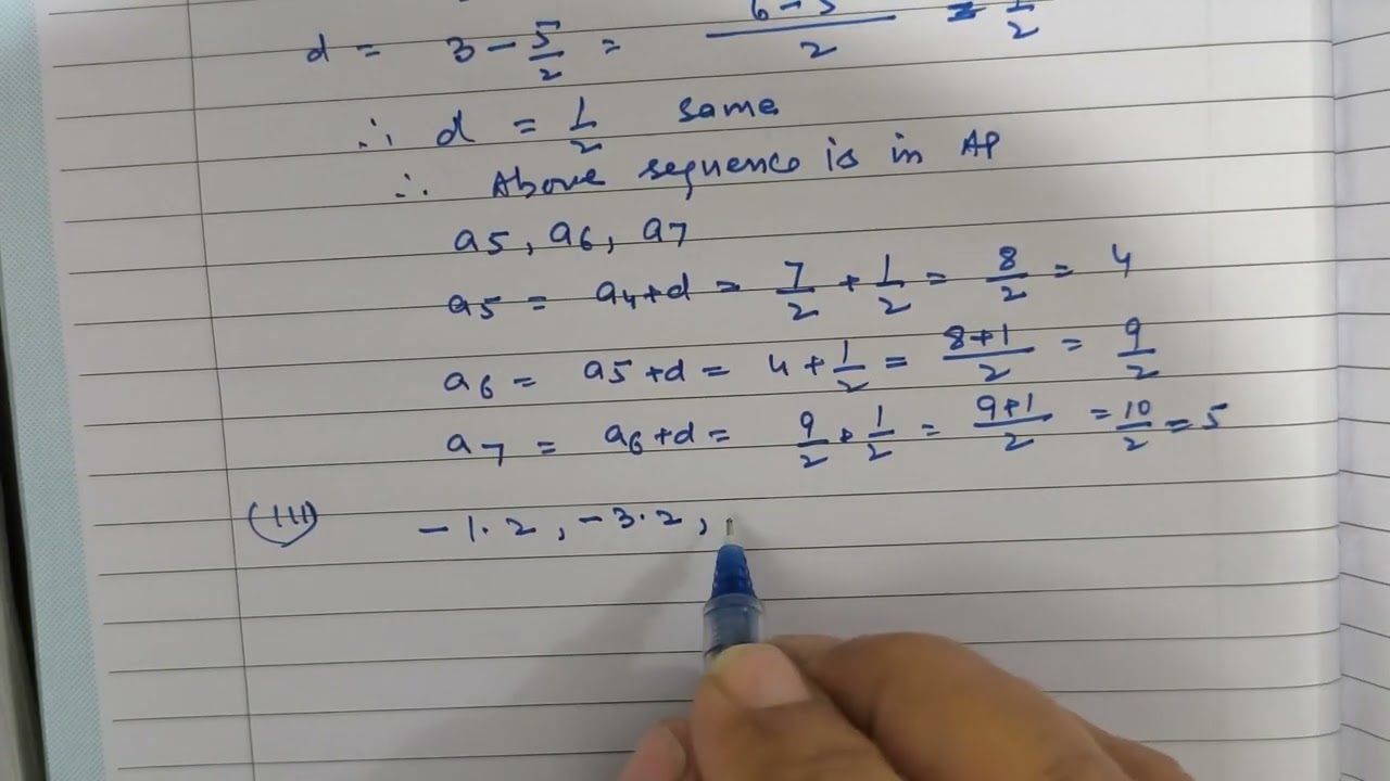 NCERT Maths class 10th ex 5.1 