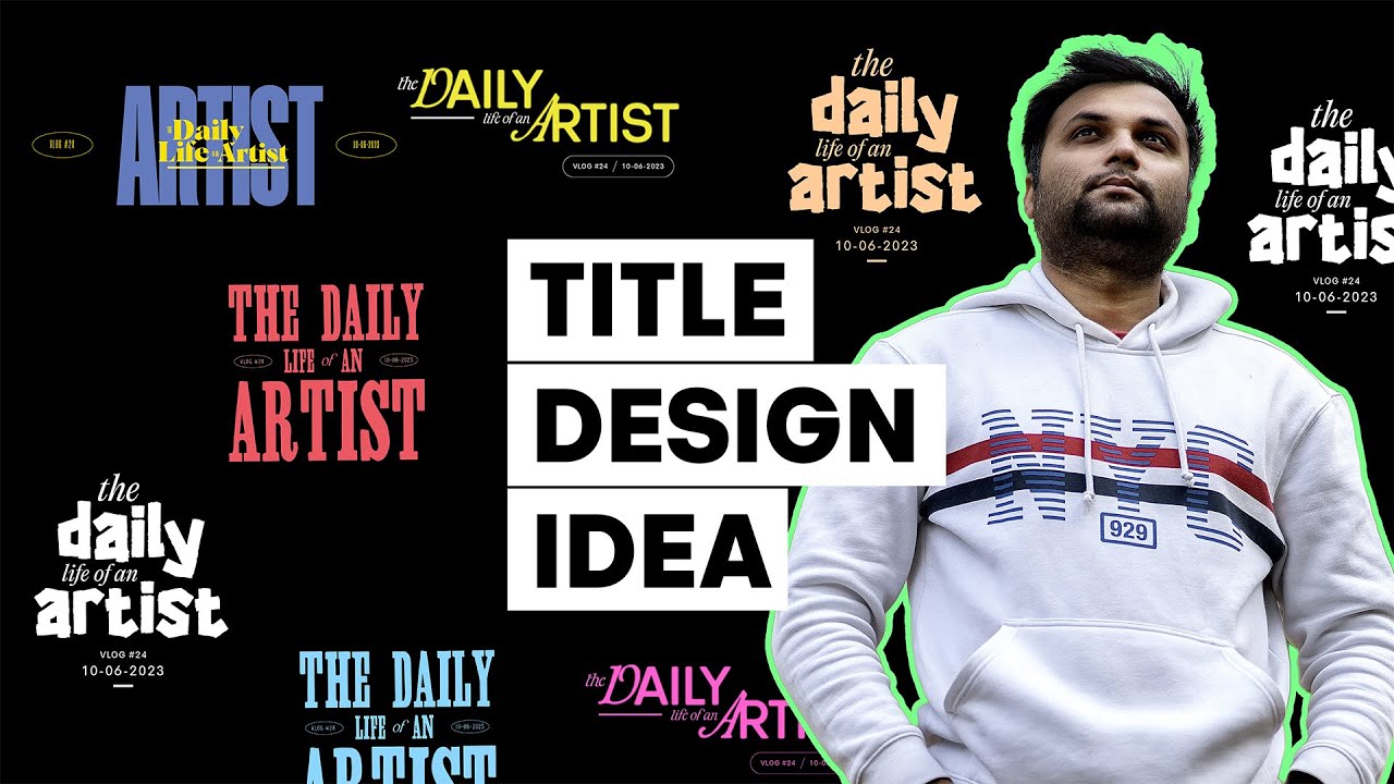 Title Design Idea for Vlogs , Reels or Graphics  - Photoshop 2023  Tutorial