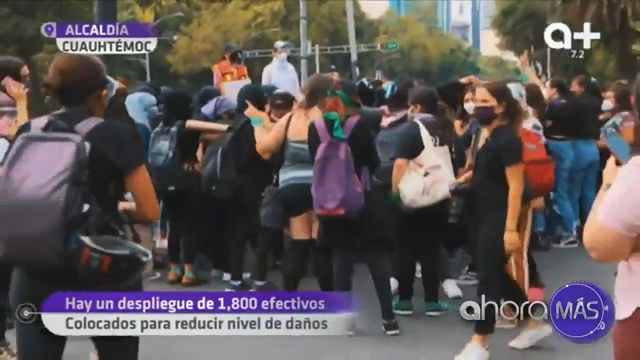 Marcha feminista en la CDMX.