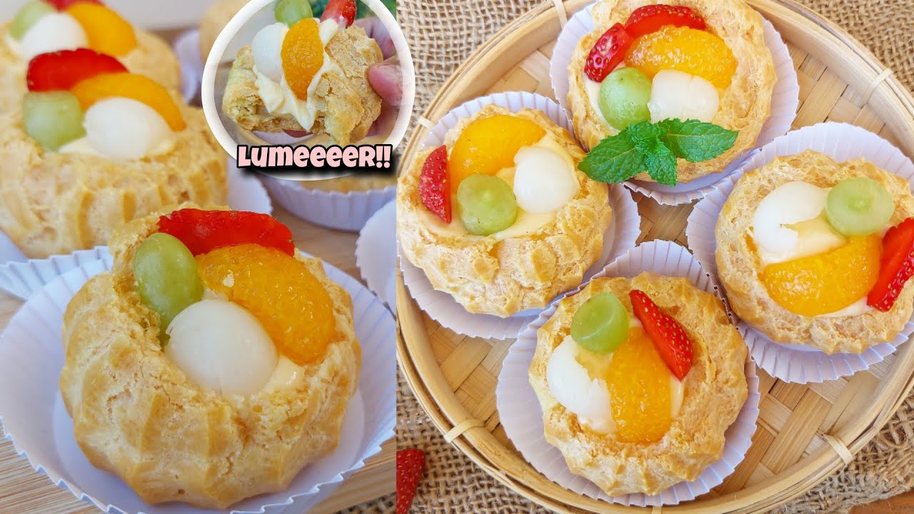 LEMBUUT DAN LUMER DIMULUT!! SUS BUAH PREMIUM KOKOH GA GAMPANG KEMPES DENGAN ISIAN VLA DAN BUAH!!
