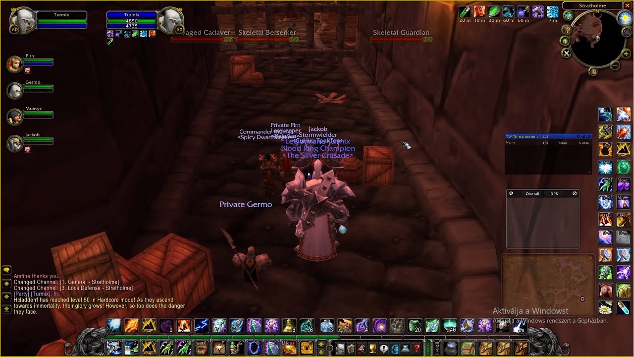 Shaman tank in Stratholme UD Dungeon Vanilla Classic Turtle WoW