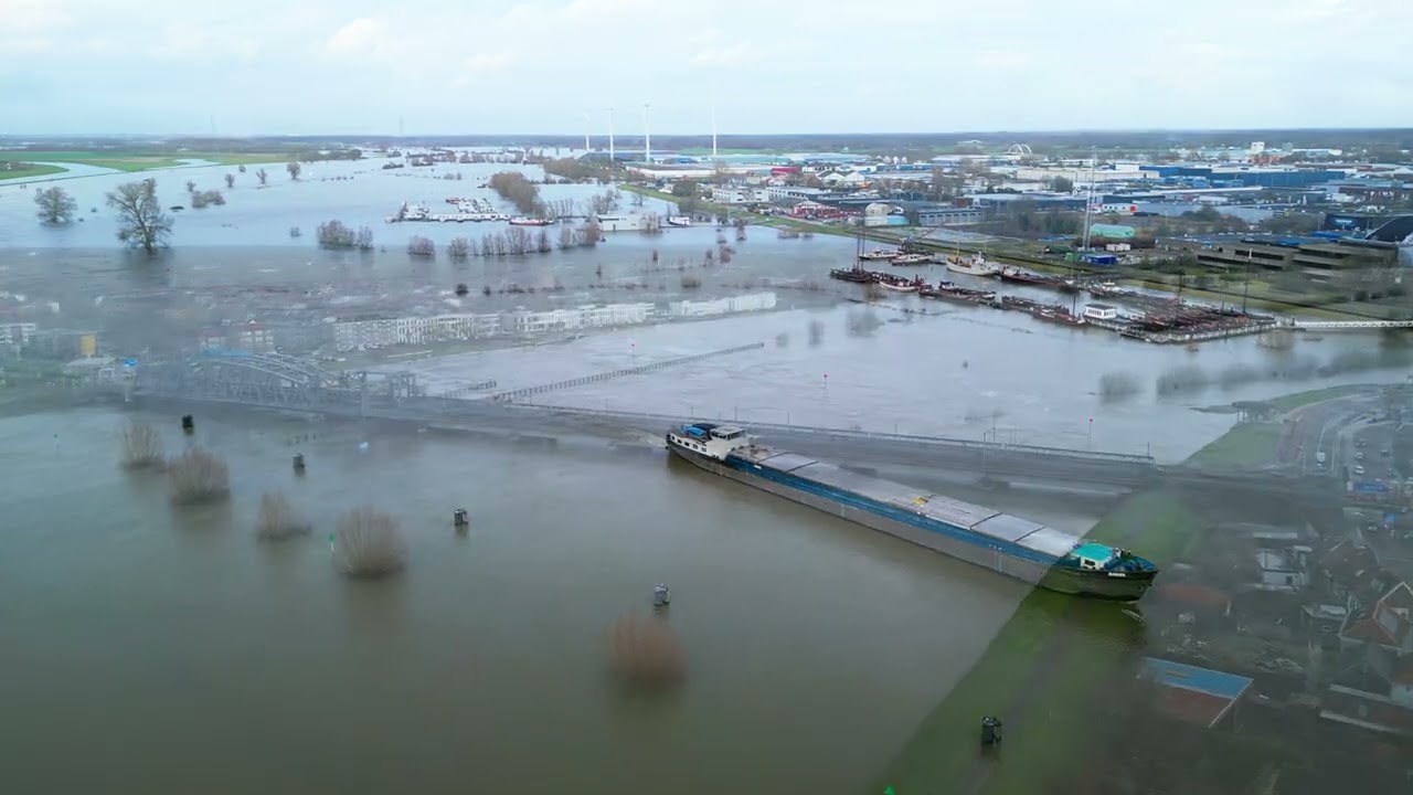 Hoogwater IJssel - 29 December 2023 (Dieren, Leuvenheim, Zutphen, Wilp, Deventer)