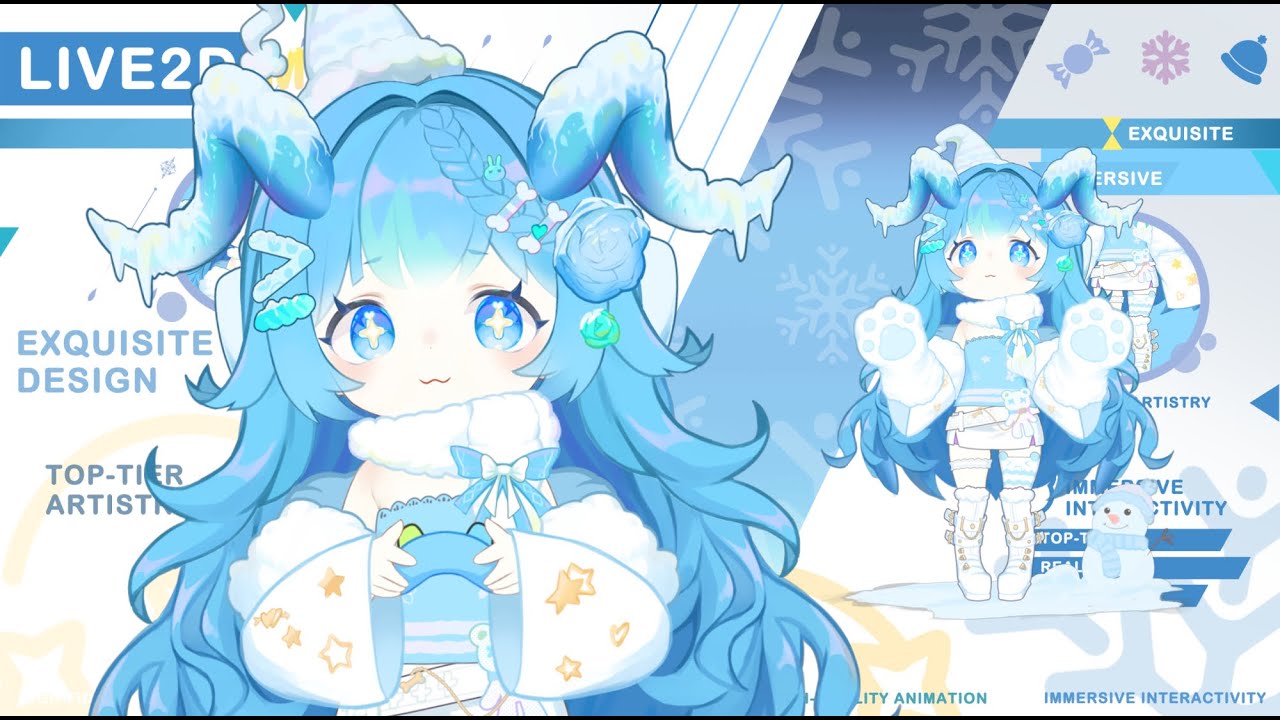 live2d model：candy ice