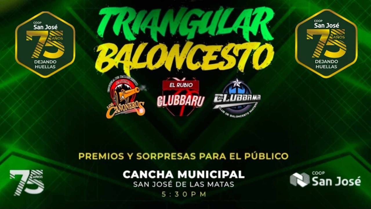 TRIANGULAR DE BALONCESTO por los 75 años de la Cooperativa San José. Emoción total desde Sajoma