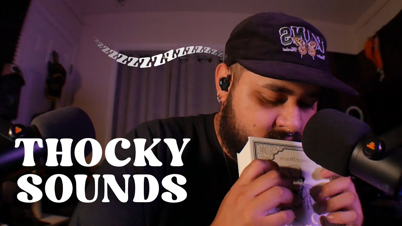 ASMR | THOCKY TAPPING SOUNDS WITH SUBTLE MOUTH SOUNDS