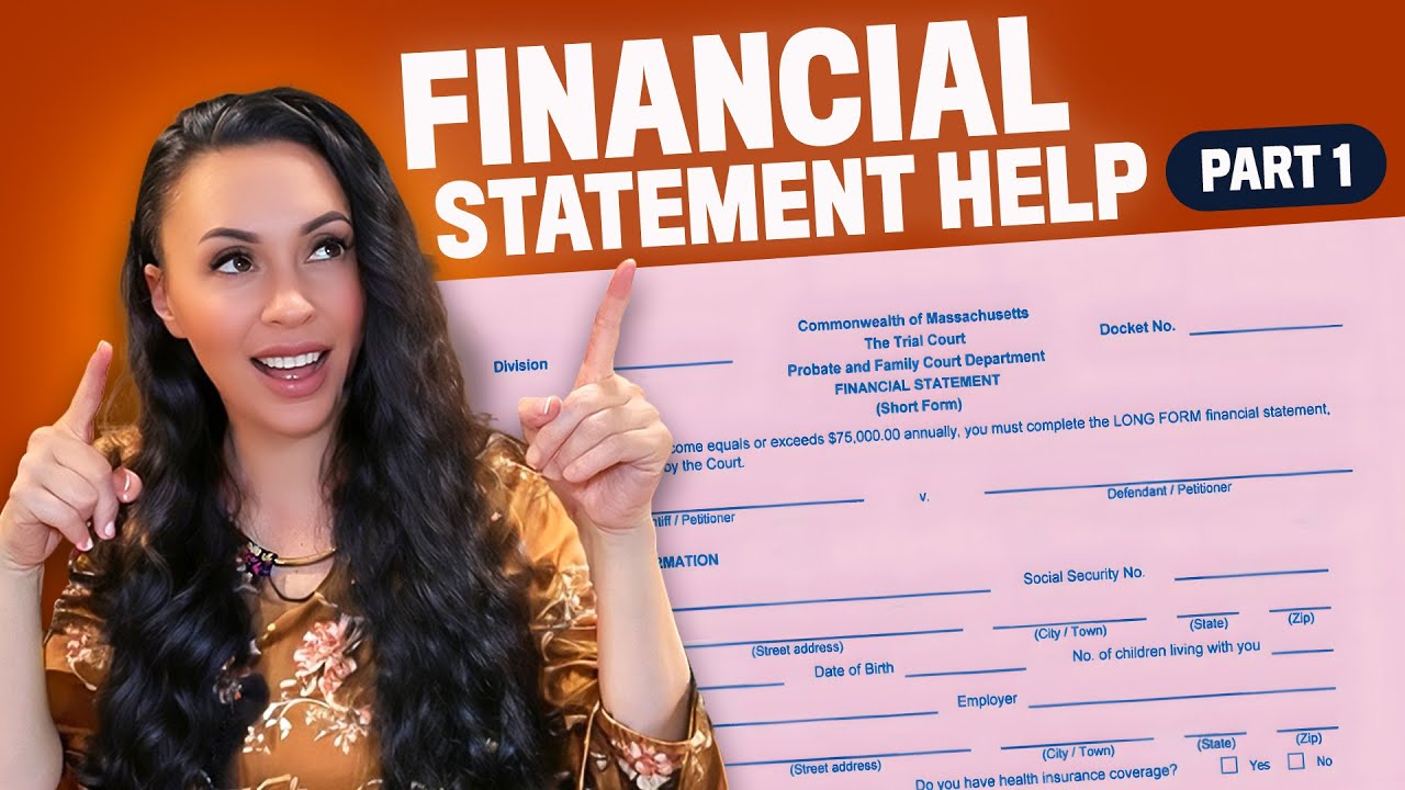 How to Complete a Short Form Financial Statement in Massachusetts