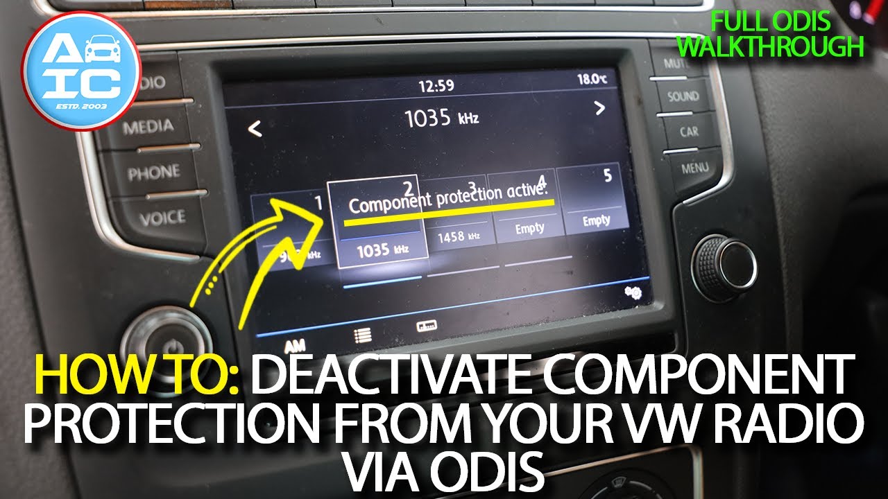 How To: Deactivate Component Protection From Your VW Radio Via ODIS
