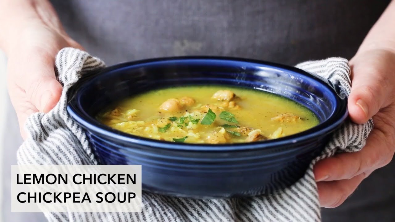 How to Make Lemon Chicken Chickpea Soup