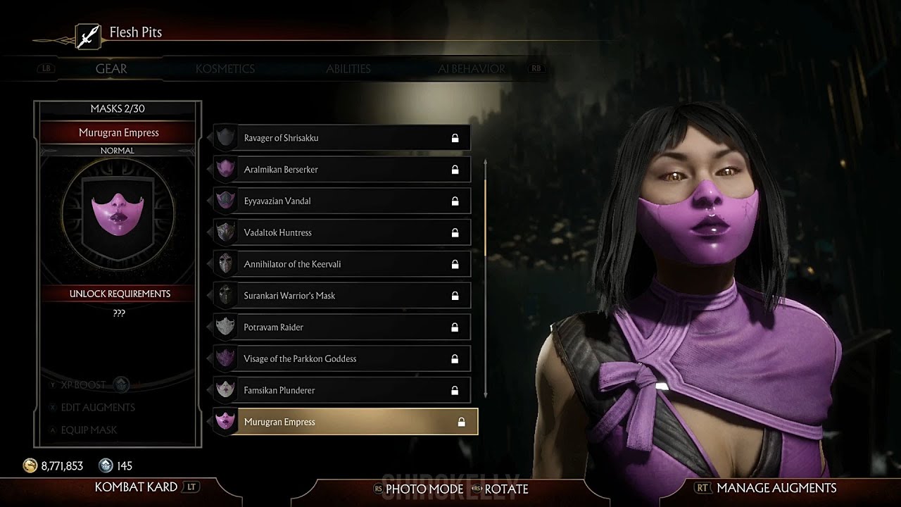Mortal Kombat 11 : Mileena Character Customization / All Outfits & Gear